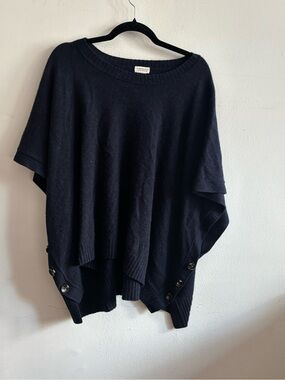 Club Monaco Italian Cashmere Poncho Sweater